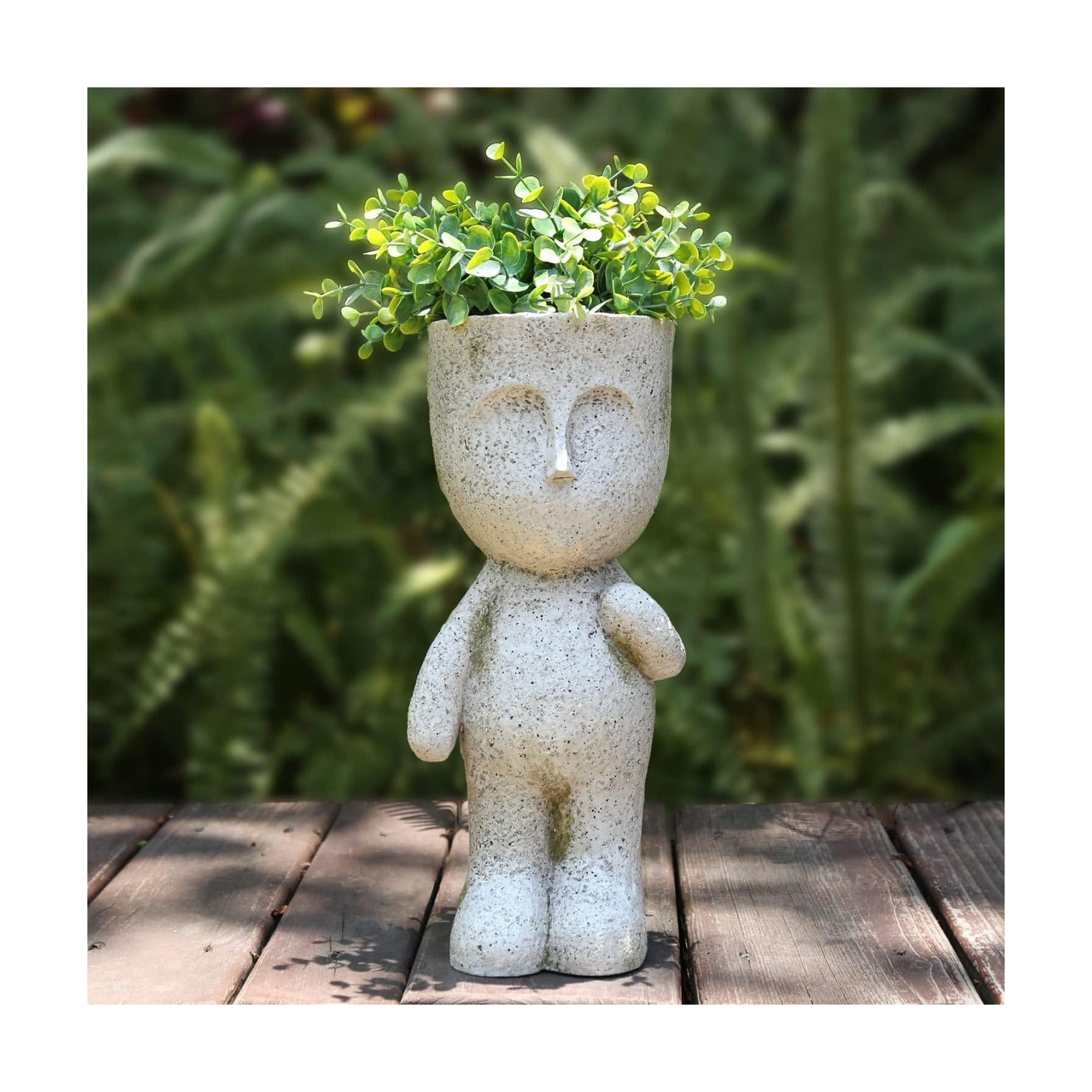 FIMOFIDRE CYNOR Head Planter Face Planters for Indoor Plants Resin Plant Pots with Drainage Hole Unique Succulents