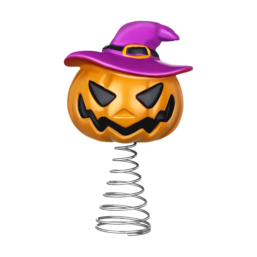 Queekay 4 Inch Halloween Tree Decorations Mini Pumpkin Tree Topper