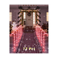 COOLWUFAN 12 Pack 22 Inch Candy Cane Christmas Pathway Lights Outdoor Decor