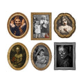 Scary Halloween Decoration Indoor Home Wall Decor Changing Picture, 6Pcs