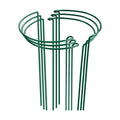 HiGift 6 Pack 24 Inch Plant Stakes, 10" Wide x 24" High Half Round Metal Peony Cages and Support, Green Garden Plant