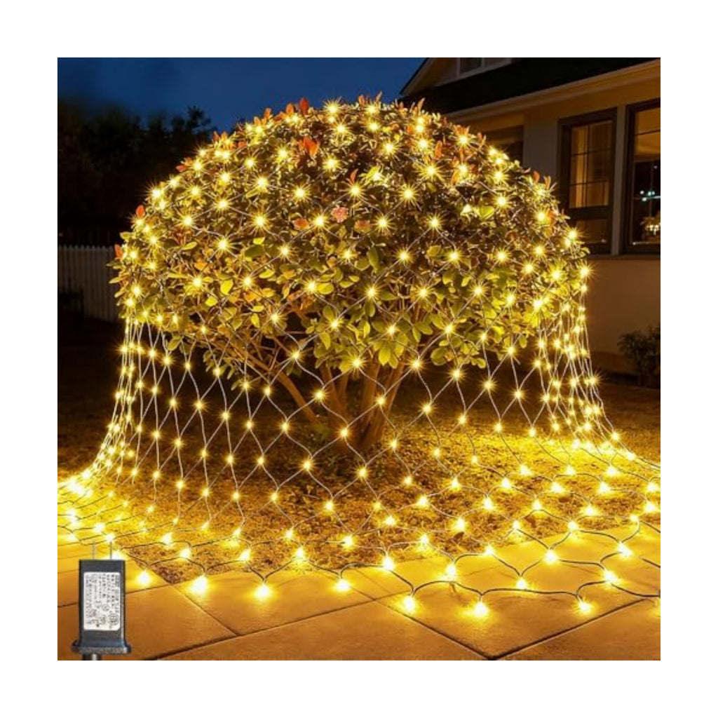 LitHome 14.8FT x 5FT Christmas Net Lights Outdoor Mesh Lights Connectable
