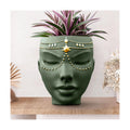 Head Planter - Indoor & Outdoor Home Decor Gifts for Plant Lovers - for Flat Surface or Wall Mount - Unique Face
