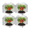 DECOHS 4 Packs Chicken Wire Cloche Plant Protectors from Animals Garden Plant Cage Protector - Wire Plant Protectors to