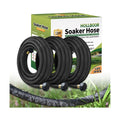 3 Pack Short Soaker Hose 15 Ft for Garden Beds, 1/2’’ 50 ft Soaker Hose for Foundation Watering, 70% Water Saving Drip