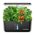 Indoor Garden Hydroponics Growing System: 10 Pods Kit with LED | Plant Germination Kit Herb Vegetable Growth Lamp