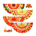 4 Pcs Fall Bunting Flag for Outside Autumn Banner 3 x 1.5 Ft