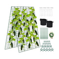 Foldable Cucumber Trellis 48" L x 34" W | A-Frame Trellis, Climbing Plants Support Raised Bed Trellis with Twist Ties &