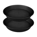 2 Pack of 20 22 inch Plant Saucer, 3.6" Depth Tray, Large Deep Heavy Duty Saucers for Pots, Garden Plastic Flower Plant