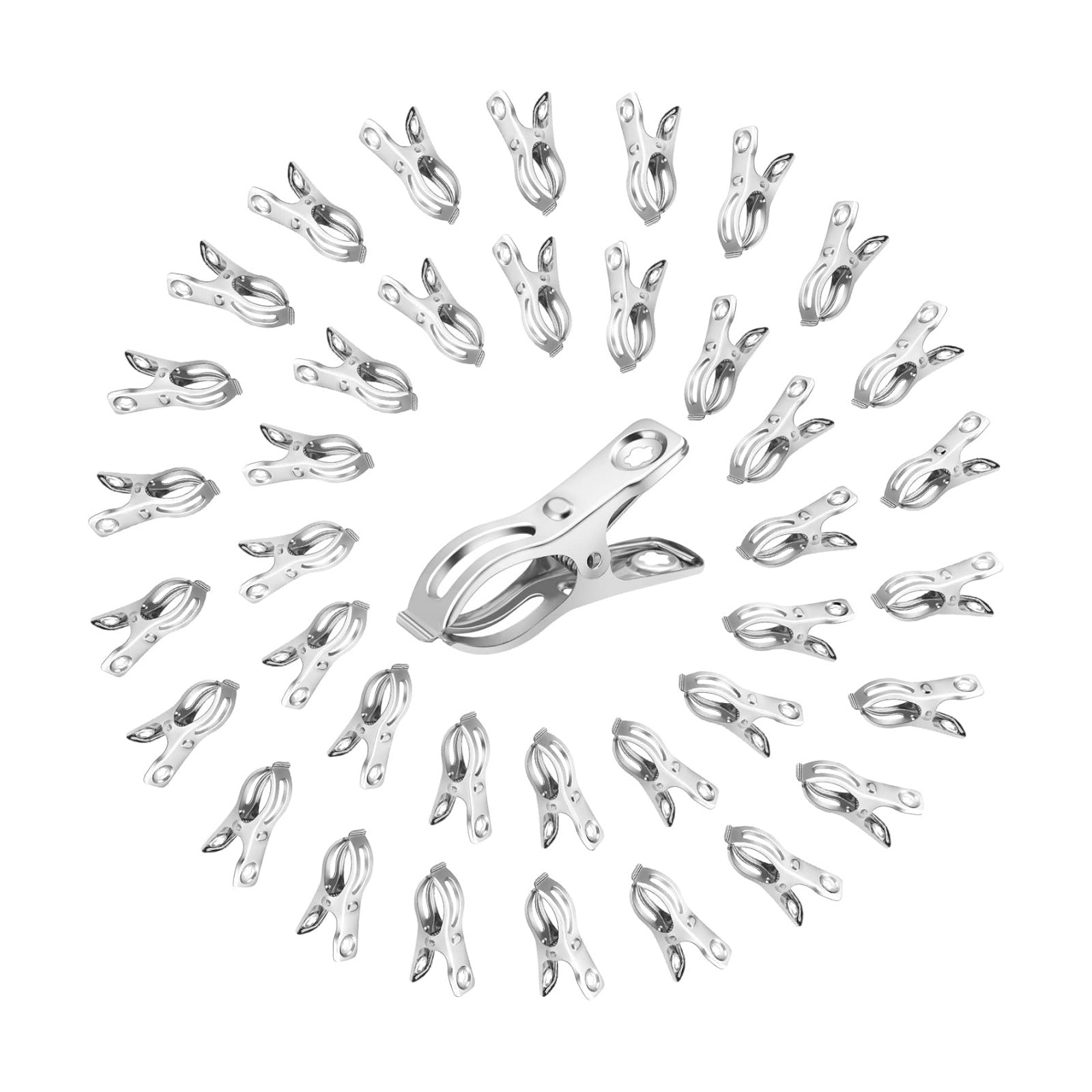 120 Pcs Greenhouse Clips, Garden Clips for Netting, Stainless Steel Greenhouse Clamps, Have a Strong Grip to Hold Down