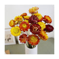 40 Pcs Dried Daisy Flower Bouquet, 17" Multicolor Fall Flowers, Vase Filler