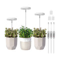 LORDEM Full Spectrum LED Grow Light for Indoor Plants, 3 Packs | Height Adjustable, Auto On/Off Timer 4/8/12H, 4