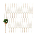Newwiee 20 Pcs 48 Inches Macrame Plant Hangers Jute Rope Plant Holder Plant Hanger Indoor Rope Plant Hanger for Home
