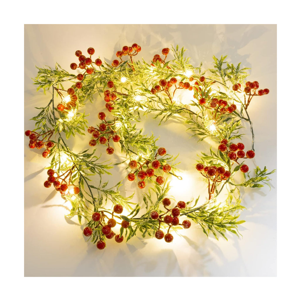 Joyhalo 5.6FT Christmas Garland with Lights Battery Operated