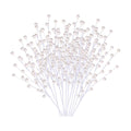 GREENTIME 12 Pack Artificial White Berry Stems 14" Fake Holly Berry Picks