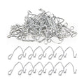 T Post Wire Clips 300 Pcs Galvanized Steel Fence Clips for Securing Barbed Convenient Pre-Cut Wire Ties Garden Farm