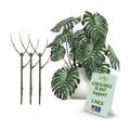 Twigs GA Stackable Plant Support Stakes, Moonstone, 3-Pack, 17" L