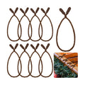 Zhengmy 8 Pcs Garland Ties 20 Inch for Banister,Brown