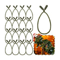 Zhengmy 16 Pcs 20 Inches Christmas Garland Ties Christmas Decorative Twist Ties for Banister Reusable and Flexible Twist for Xmas Home Decorations Holiday Craft Wrapping (Olive Green)