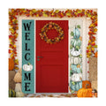 Tiamon Fall Door Banners Welcome Pumpkin Autumn Porch Sign