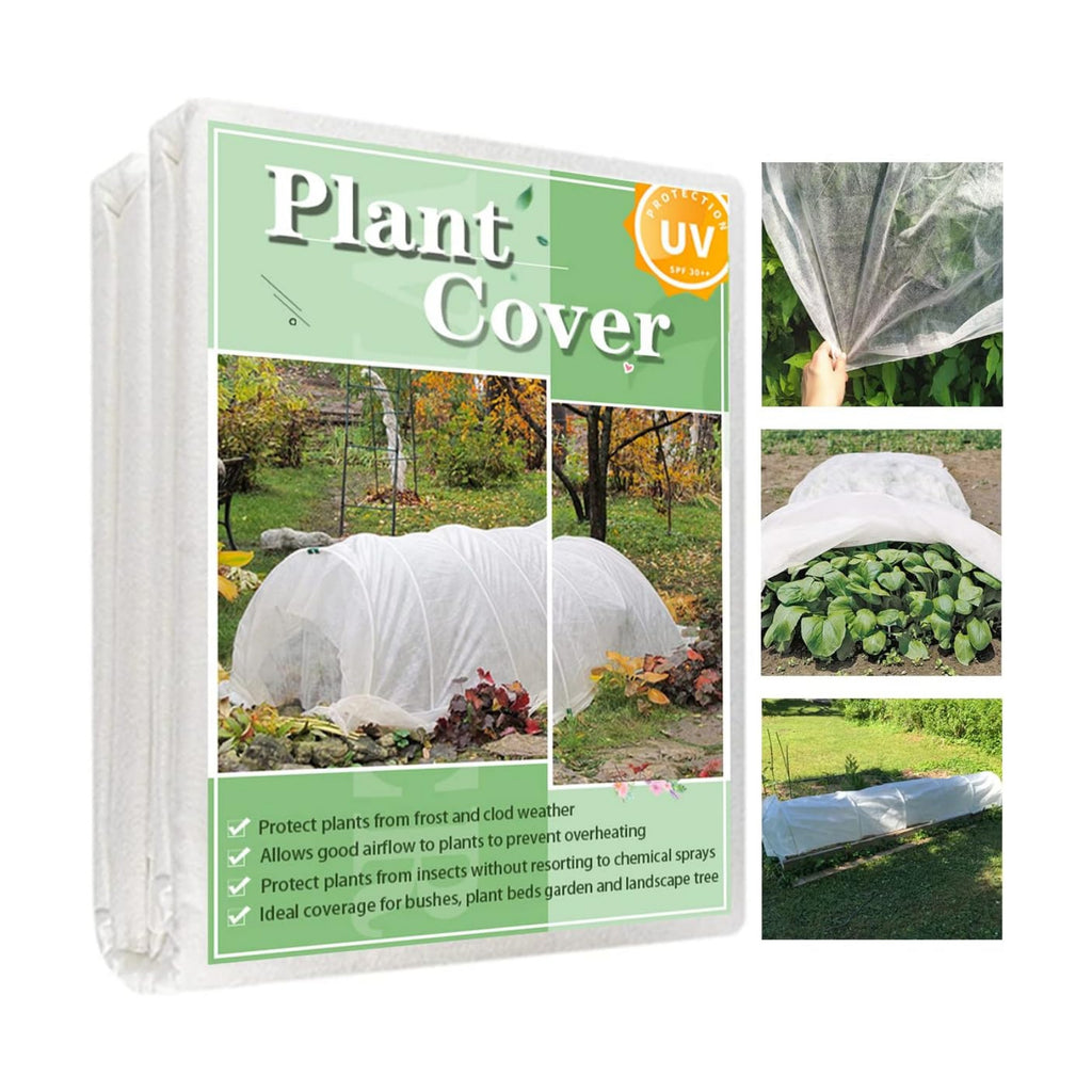 Plant Covers Freeze Protection 10 x 50 FT,0.9oz/yd² Frost Cloth | Floating Row Cover Plant Blankets for Garden Clod