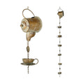 Jemeni 8.5Ft Teapot & Teacups Rain Chain, Rain Chains for Outside | Rain Chain for Gutters, Decorative Downspout
