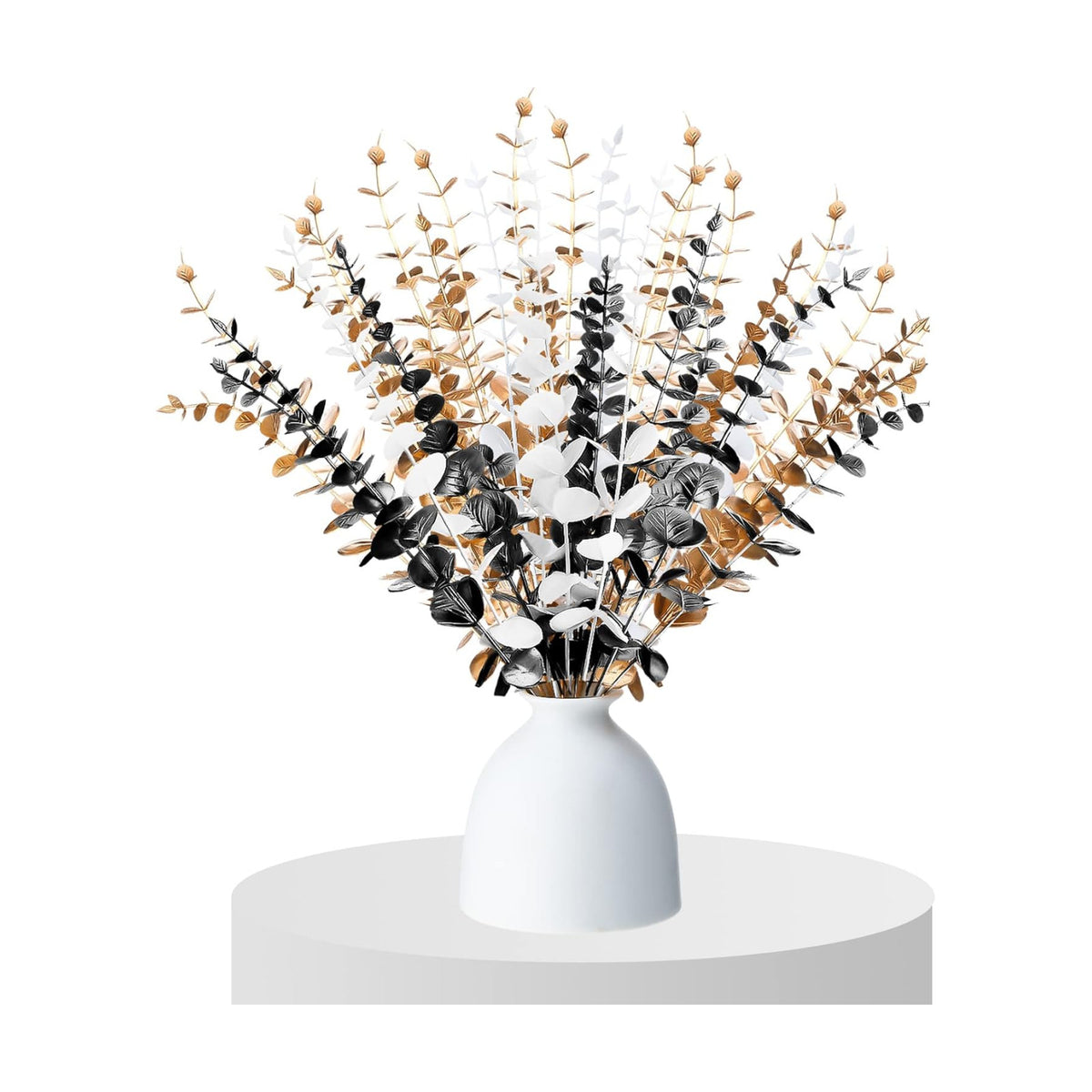 Yinder 24 Pcs Halloween 16 Inch Eucalyptus Artificial Stems,Vivid Color