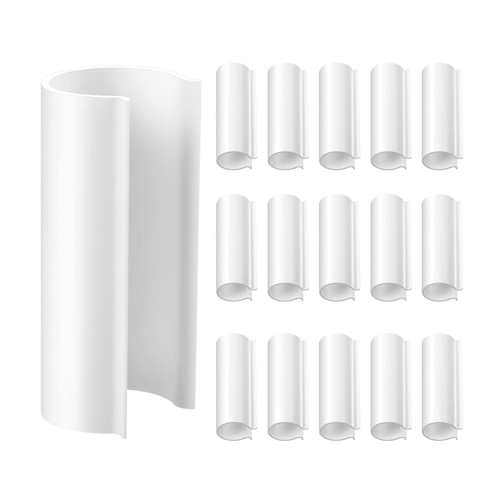 Jetec 64 Pieces PVC Pipe Clips Pool Cover Clamps for Above Ground Pools for Greenhouses, Row Covers, Shelters, Bird