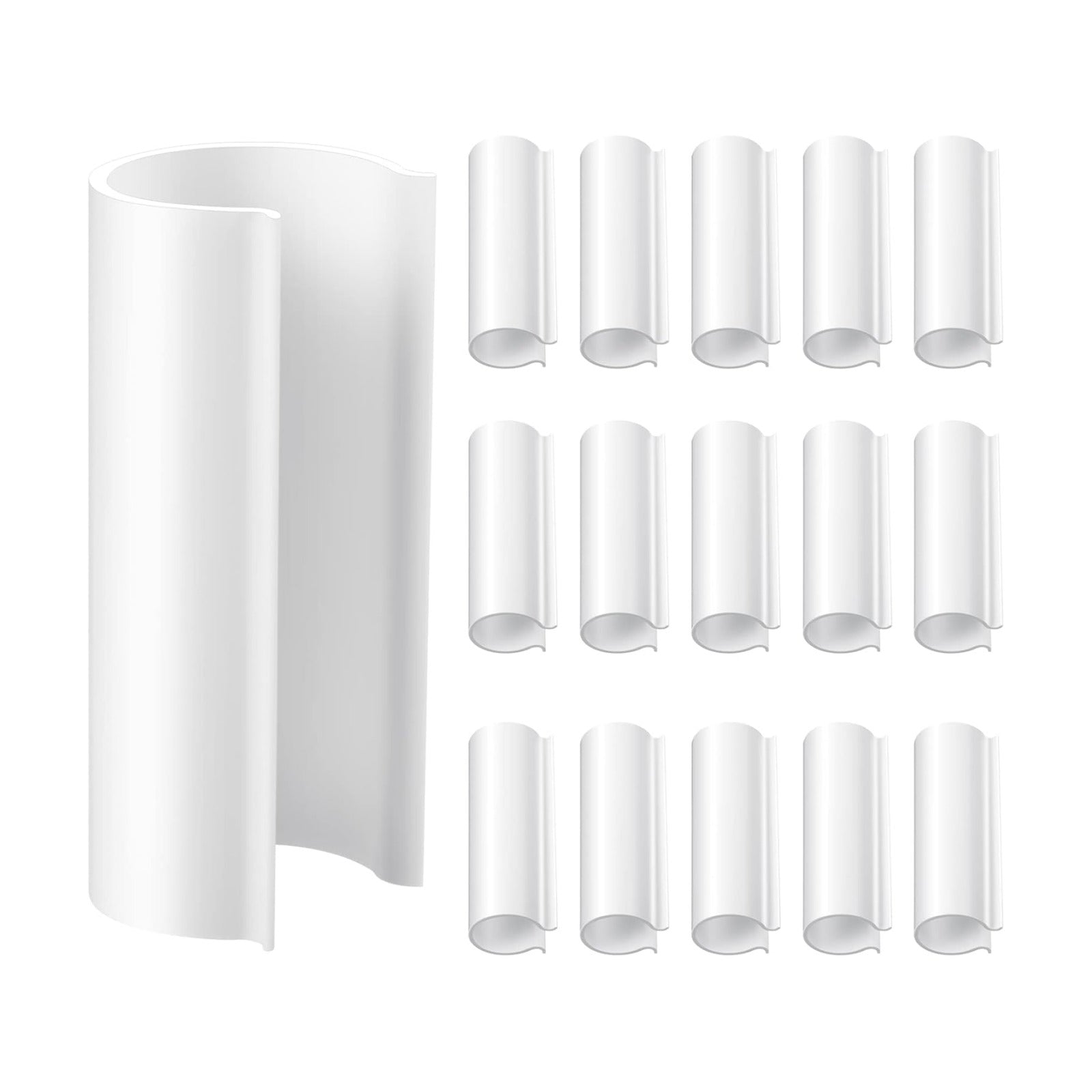 Jetec 64 Pieces PVC Pipe Clips Pool Cover Clamps for Above Ground Pools for Greenhouses, Row Covers, Shelters, Bird