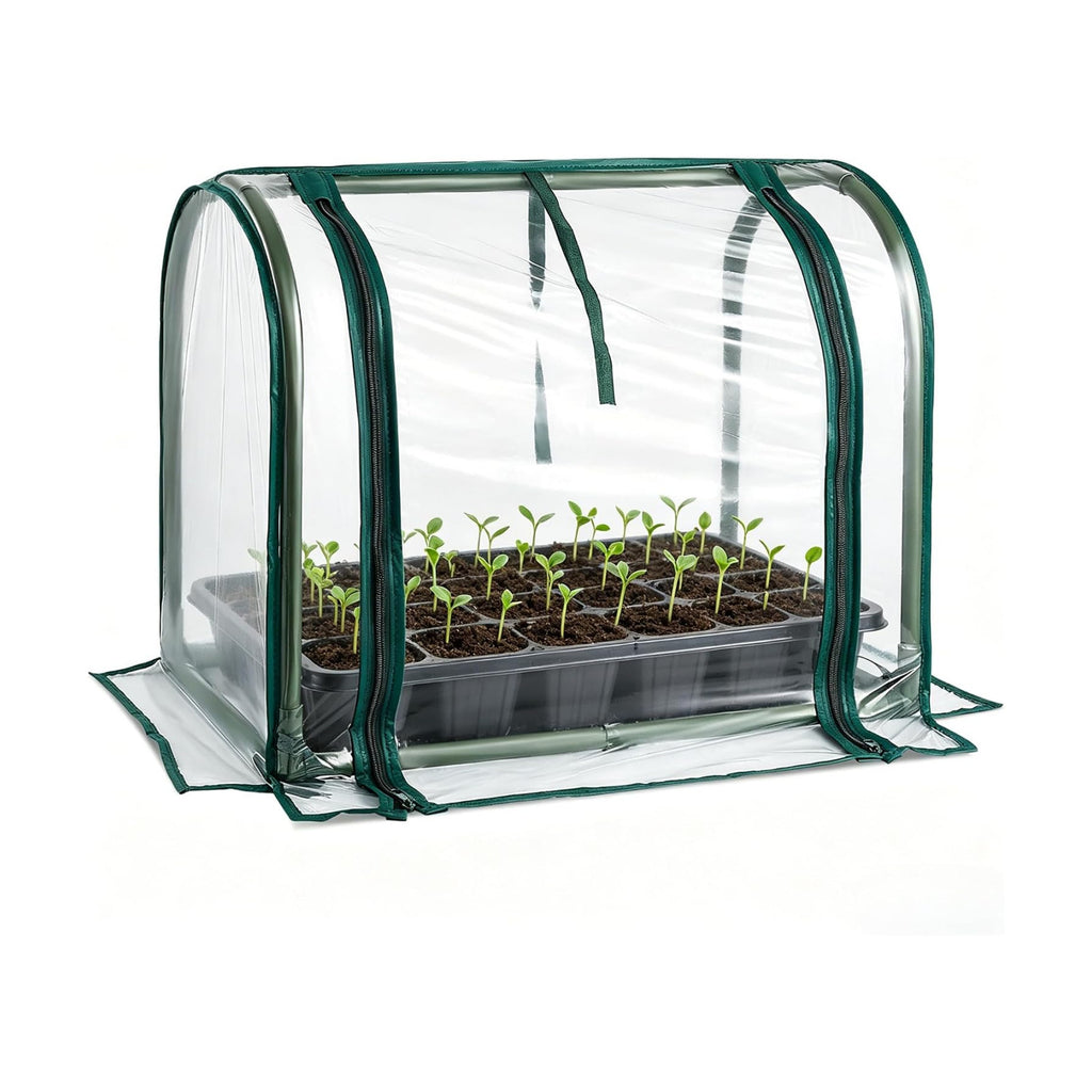 Mini Indoor Greenhouse Tabletop Garden Nursery Plant Cover Tent Humidity Domes for Home Gardening Germination and