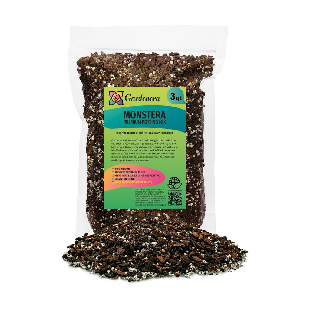 Premium Monstera Potting Soil - Quick Drain Potting Soil for Growing and Repotting Monstera Deliciosa/Swiss Cheese