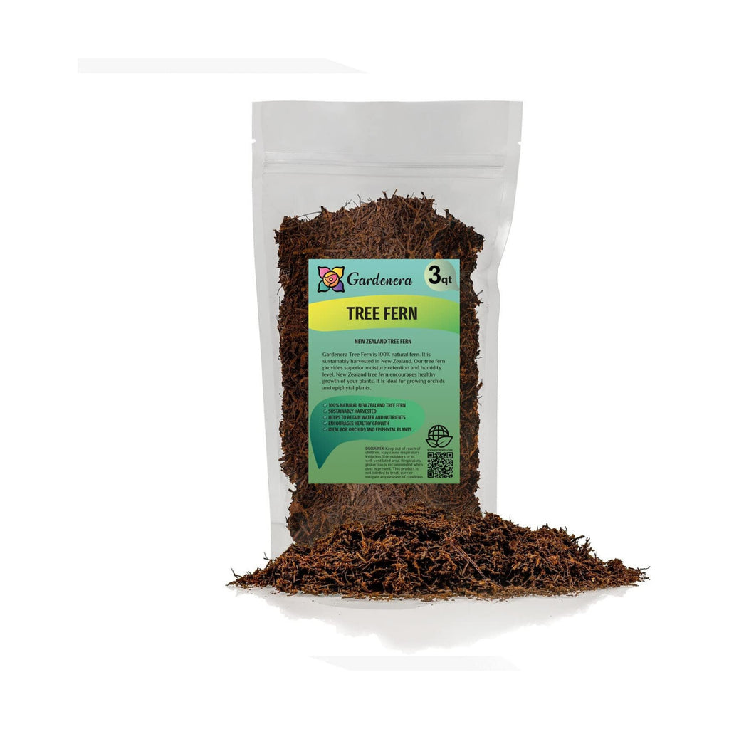 Premium New Zealand Tree Fern by GARDENERA - Orchid and Epiphytal Plants Growing Medium and Reptile Substrate - 3 Quart
