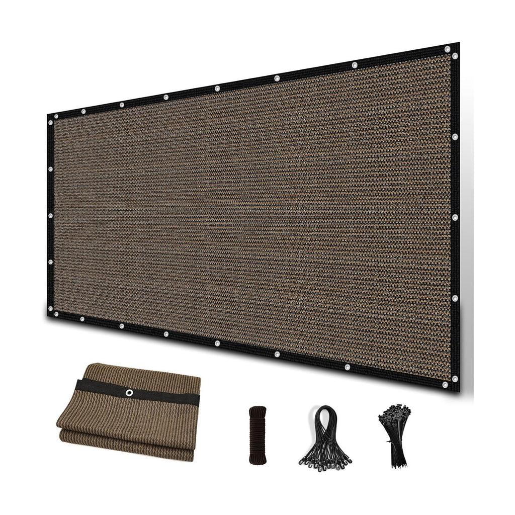 Amagenix Sun Shade Cloth Privacy Screen with Grommets 90% Sunblock Shade, Pergola Replacement Shade Cover Canopy for