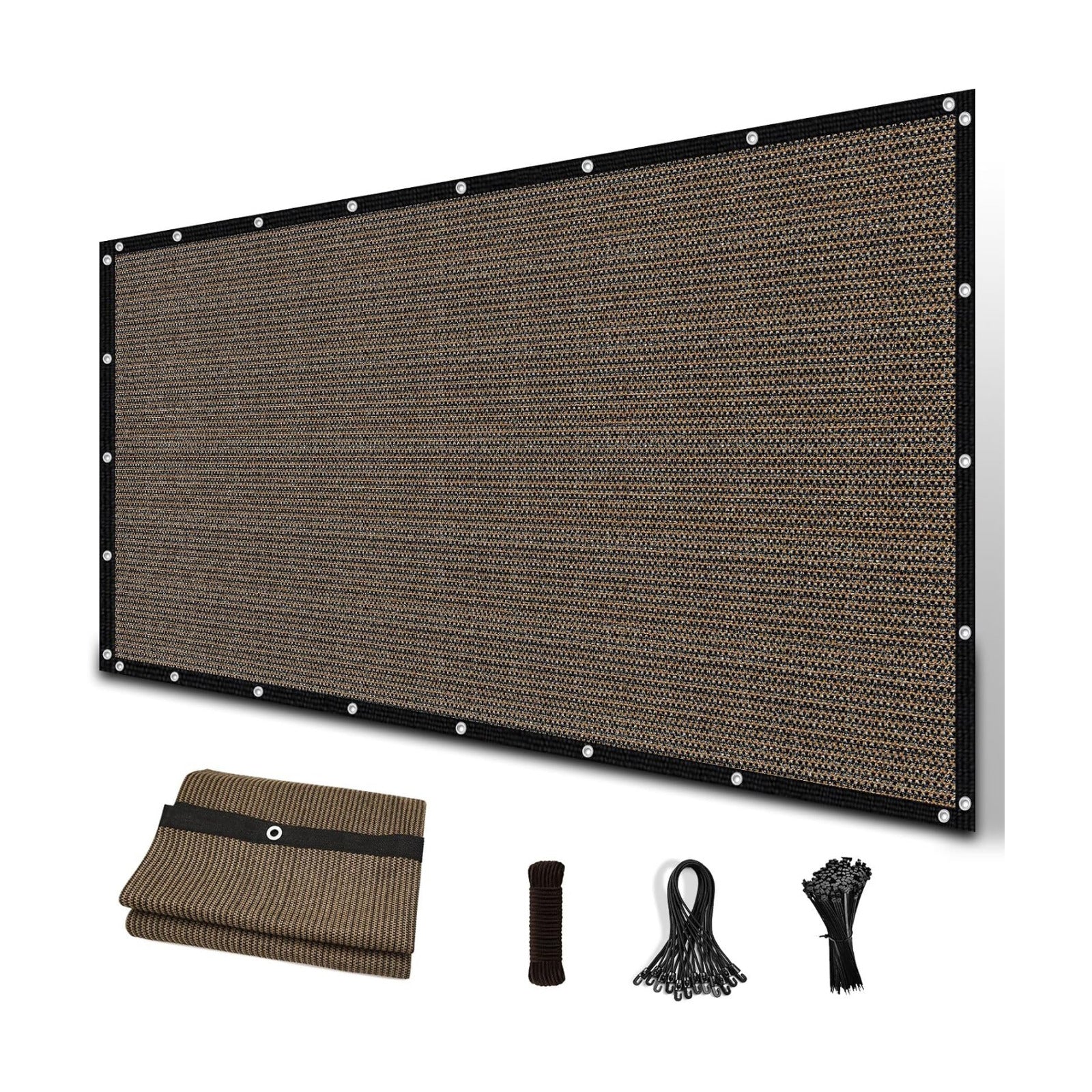 Amagenix Sun Shade Cloth Privacy Screen with Grommets 90% Sunblock Shade, Pergola Replacement Shade Cover Canopy for