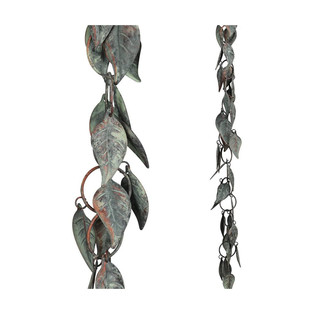 8.5 FT Rain Chain, Rain Chains for Gutters, Metal Rain Chain Downspouts | Metal Rain Catcher for Outside, Circle with