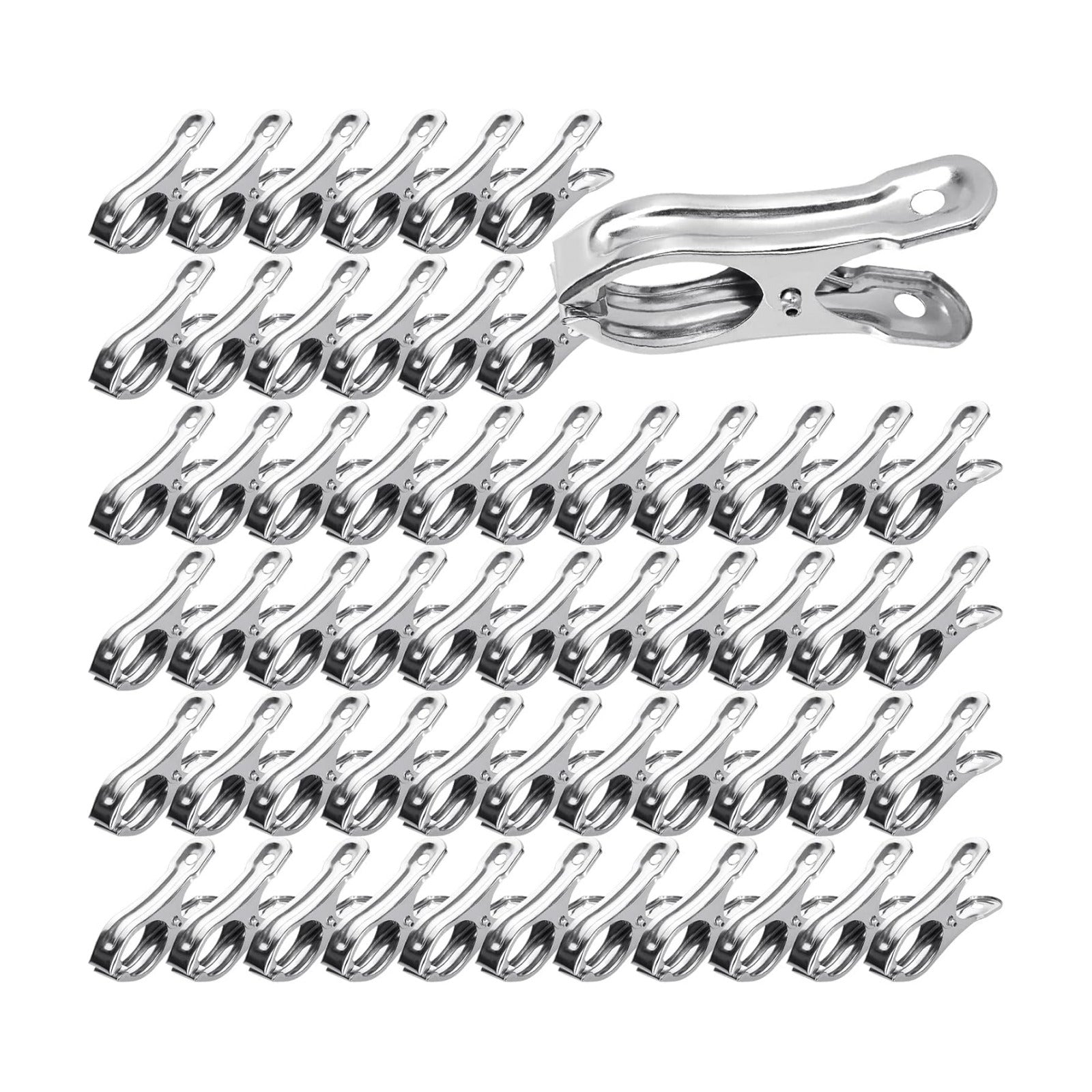 200PCS 2 Inch Garden Clips Heavy Duty Greenhouse Clips Stainless Steel Greenhouse Clamps for Netting with Strong Grip