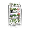 VyGrow Plant Stand, 4 Tier Plant Shelf for Indoor Outdoor, Heavy Duty Metal Tall Plant Stands Holder Rack for Living