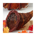 Bulk Group of 12 Thanksgiving Cornucopia Horn of Plenty Baskets - Wicker Cornucopias for Fall Decorating and Displays by Factory Direct Craft