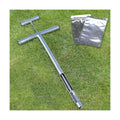 Soil Probe 16 Inch with 2 Bags, Soil Sample Probe with Ejector for Lawn House Plants, T-Handle Soil Sampler Probe Rod