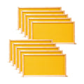 POLLIBEE 10 Pack Beehive Frames with Wax Dipped Plastic Foundations, Deep Brood Box Bee Frames 9-1/8 Inch for