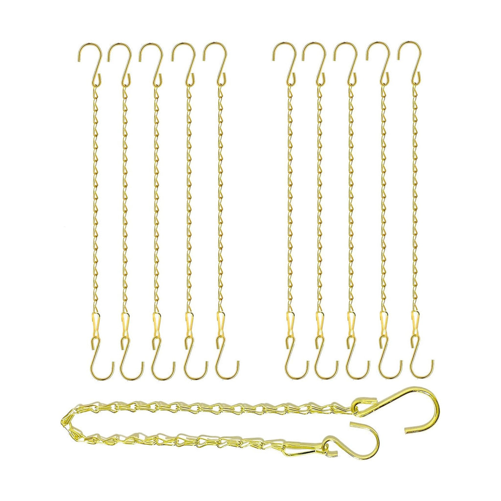 RIFNY Plant Chain for Hanging Plants, 20 Inch Hanging Basket Chain, Gold