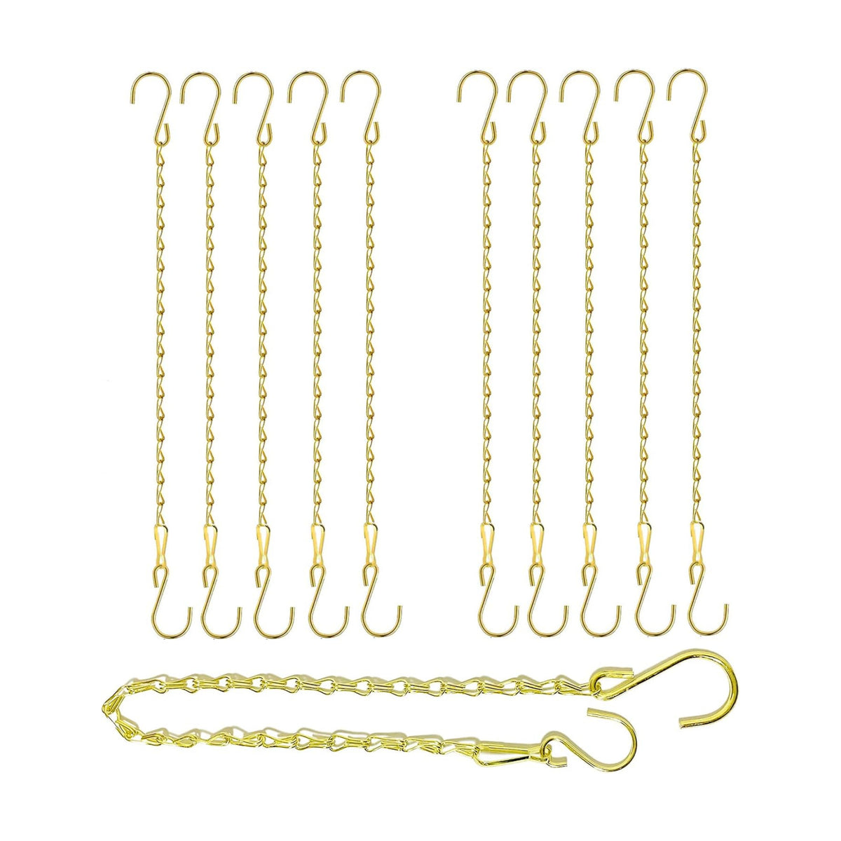 RIFNY Plant Chain for Hanging Plants, 20 Inch Hanging Basket Chain, Gold