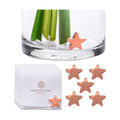 Flower Food Alternative for Fresh Cut Flowers. Copper Charm Keeps Flower Water Clean and Clear. Just Place it in the Vase, Reusable Star 5