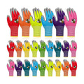 36 Pairs Kids Garden Gloves Children Work Gloves | Non Slip Rubber Coated Gardening Gloves for Kids Toddlers Youth Boys