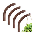 4 Pack 8 Inch Wooden Plant Hanger Wall Mount, Plant Hanging Bracket Hook for Indoor Outdoor, Hanging Bracket for Flower