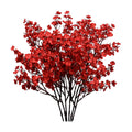 Mandy's 6 Bundles Artificial Red Baby’s Breath Flowers