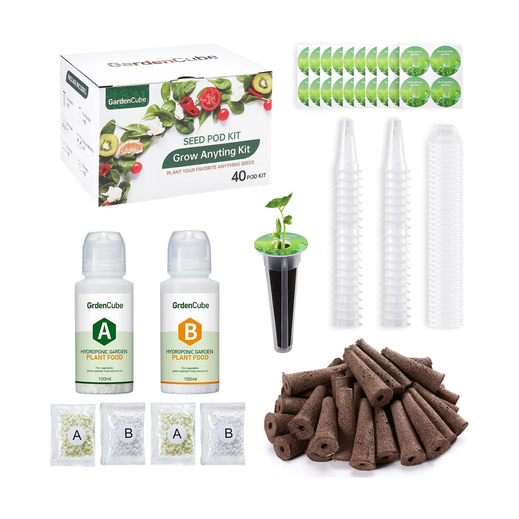 GARDENCUBE 166pcs Hydroponics Pods Kit Compatible with AeroGarden