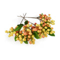 Artificial Berries, 4PCS Artificial White Orange Berries Fake Berries Christmas Lifelike Whiteberry Stems Faux Fruit for Wedding Home Kitchen Party Crafts Decoration