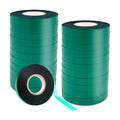 24 Rolls 150 Feet Stretch Tie Tape 0.5 Inch Garden Tie Tape Thick Plant Ribbon Garden Green Vinyl Stake for Indoor