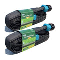 Secbulk 2026 Flat Soaker Hose 20 ft for Garden, 20' (10ft x 2) Linkable Drip Hose Diy Garden Irrigation System Saving